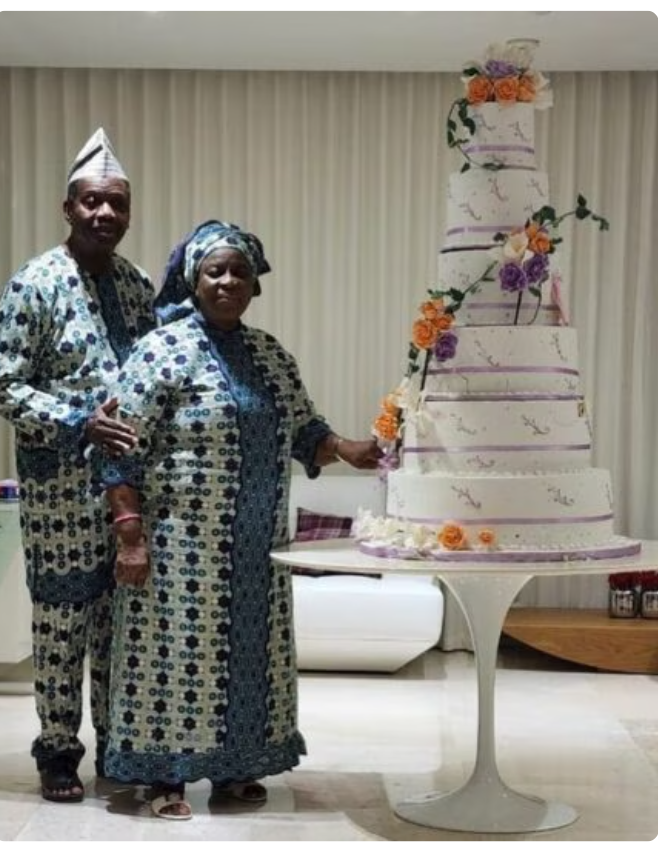 THE GENERAL OVERSEER OF THE REDEEMED CHRISTIAN CHURCH OF GOD PASTOR E.A ADEBOYE CELEBRATES HIS WIFE ON THEIR 55TH WEDDING ANNIVERSARY