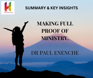 Making full proof of ministry 