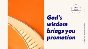 Read more about the article God’s Wisdom Brings You Promotion