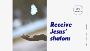 Read more about the article Receive Jesus’ Shalom
