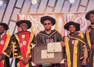 Read more about the article EeZee Tee Receives Honourary Doctorate Degree From Myles Leadership University Presented At Mindustry Conference 2024