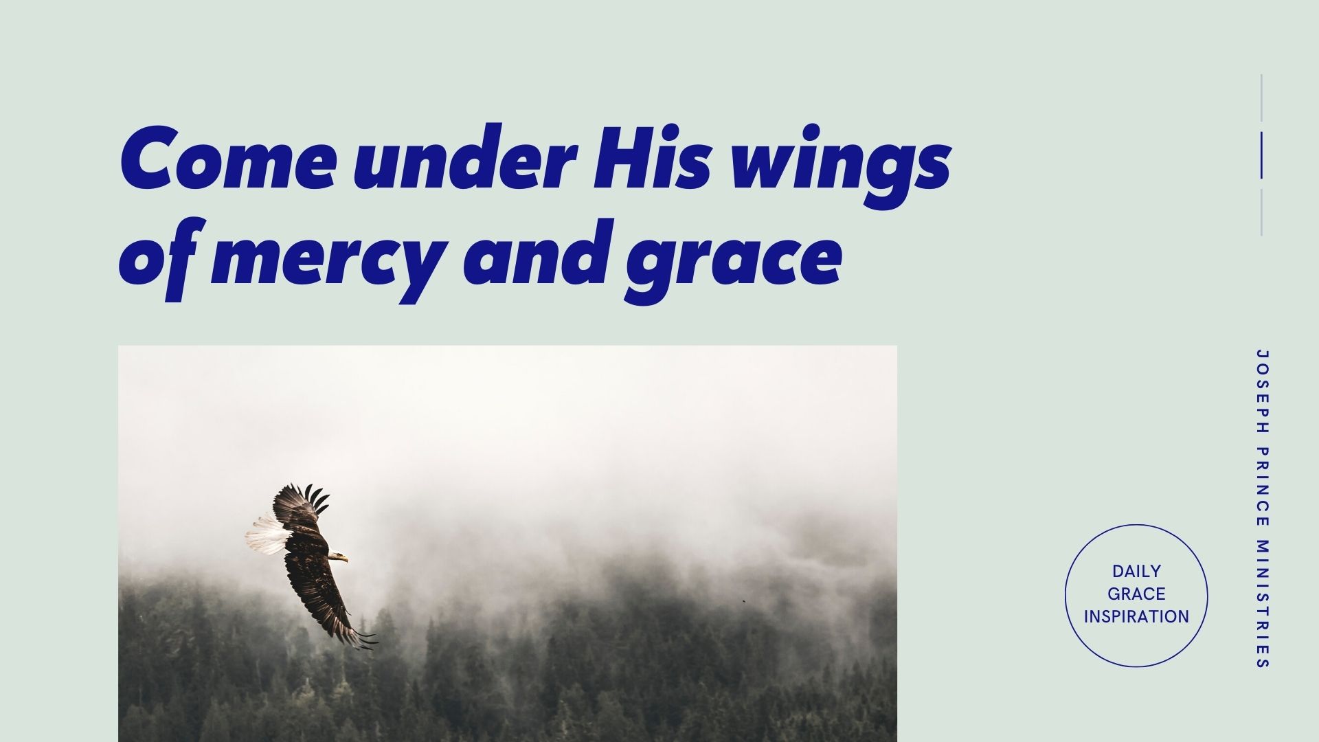 You are currently viewing Come Under His Wings of Mercy and Grace