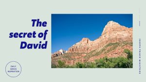 Read more about the article The Secret of David