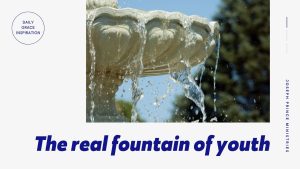 Read more about the article The Real Fountain of Youth