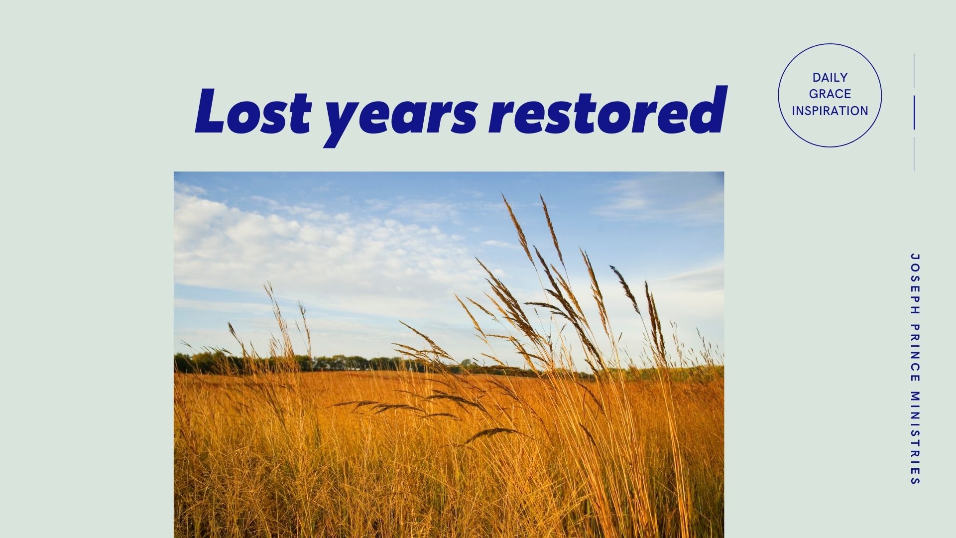 Read more about the article Lost Years Restored